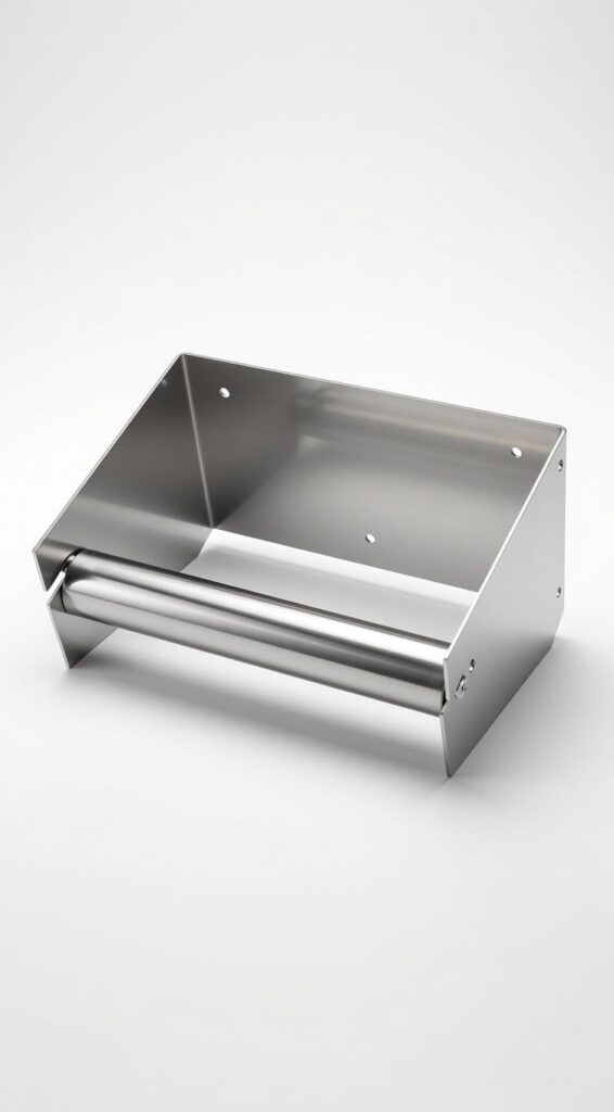 Porta rotolo a muro inox