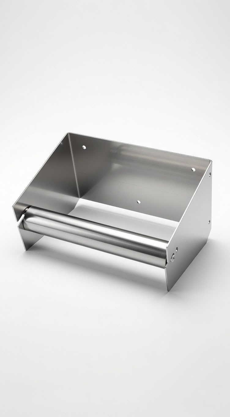 Porta rotolo a muro inox