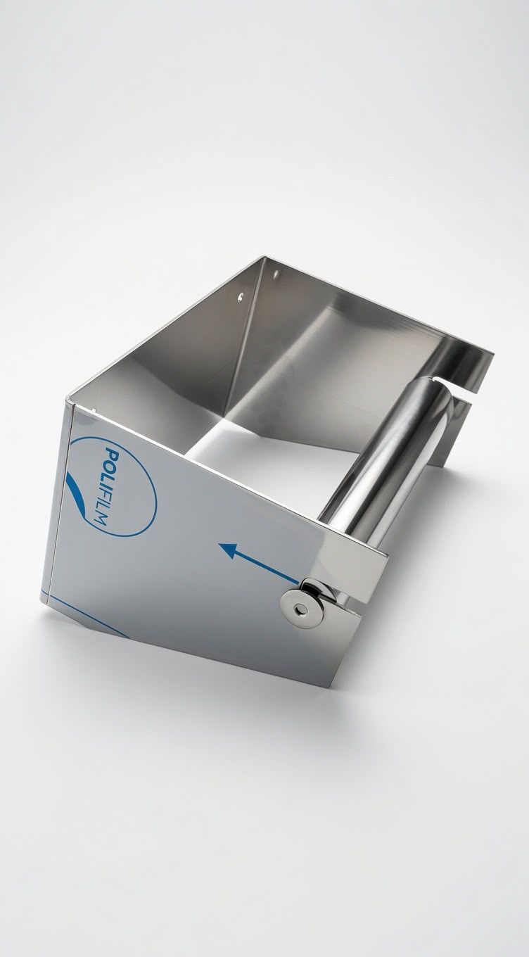 Porta rotolo a muro inox